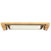Gourmet Kitchen Bamboo Cutting Board with Tray